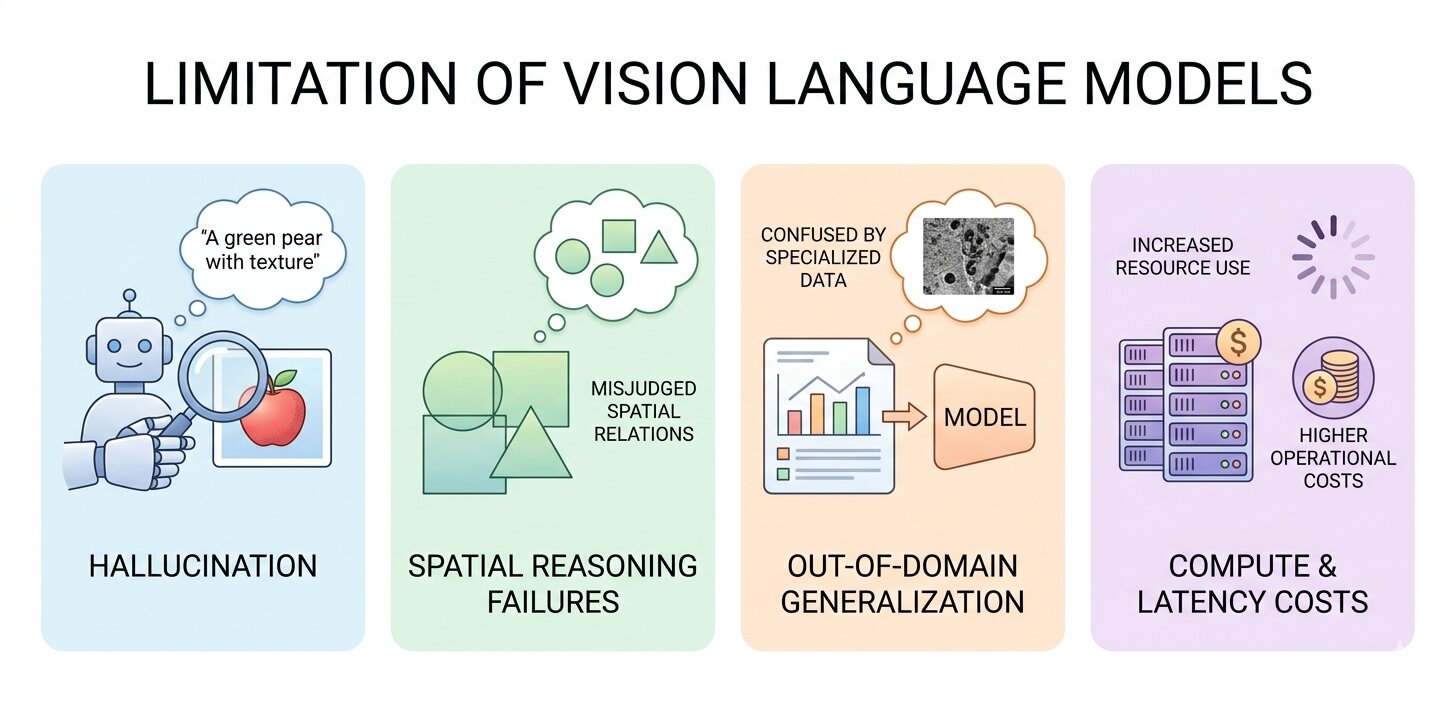 a snapshot of Limitation of VLMs